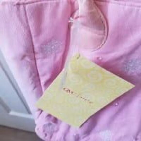 Quacker factory corduroy handbag pink beaded new. READ - Picture 3 of 12